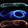 Frusta in Fibra Ottica LED 7 Colori Cambianti Luce Luminosa Frusta Illuminata per Rave Dance Festival EDM Spettacolo di Luci da Palco