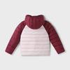 Annil Kids' 3-Proof Lightweight Colorblock Hooded Down Jacket
