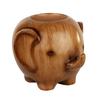Elephant Pen Holder Resin Desktop Mascot Animal Figurine Storage Cup Makeup Organizer for Office Home School Decor