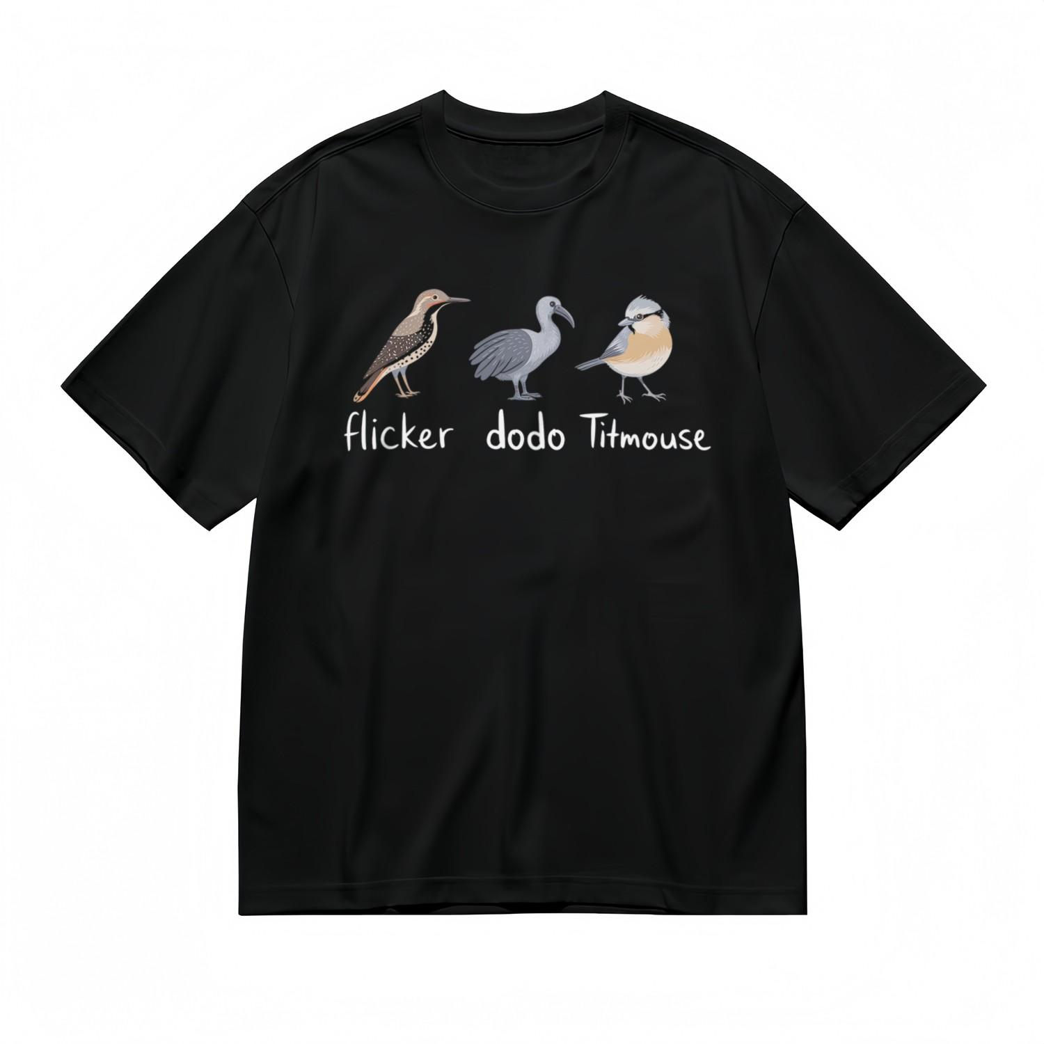 Women s Fashion Classic T-Shirt Mens Womens Tees Top Three Bird Species Educational Design Tee 3XL