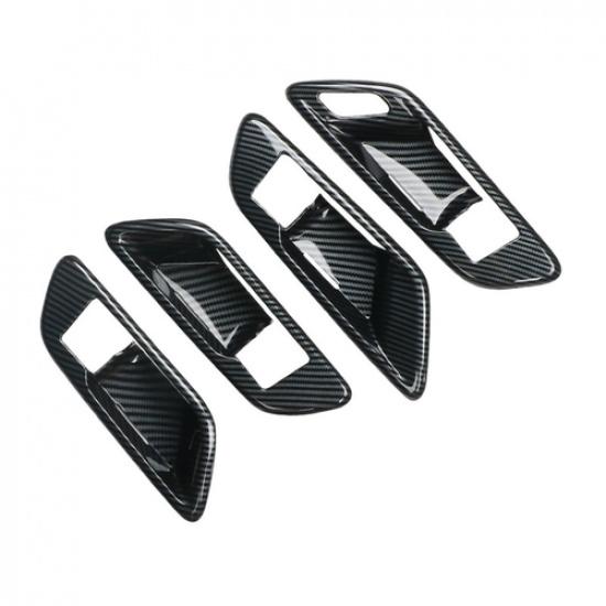 For Toyota Crown -2025 Carbon Fiber Inner Car Door Handle Bowl Cover