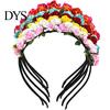 Corona di Fiori di Rosa Fascia per Capelli da Festival Ghirlanda da Matrimonio Accessorio Fascia per Capelli Floreale