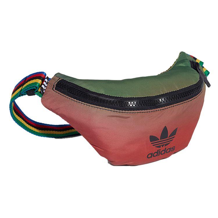 adidas Originals Color Gradient Personality Trend Sports Leisure Woven Strap Polyester Shoulder Bag Chest Bag Waist Bag Unisex Bags Multicolor GF7128