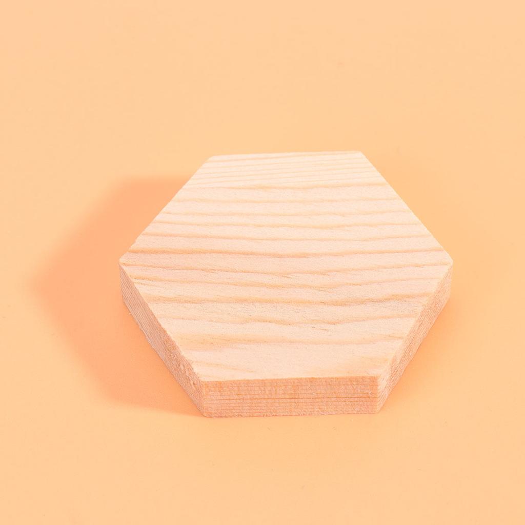 10Pcs Multi-Sided Wooden Craft Blocks Premium Pine Wood Blank Plank for DIY Crafts Party Decor Gifts Art Projects Easy to Paint