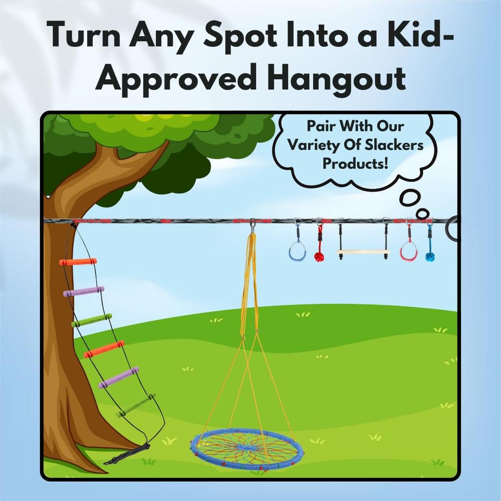 Dreamcatcher Swing Handwoven Outdoor Swing for Kids Adults - 38-inch &