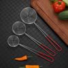Stainless Steel Pearl Colander Red Handle Milk Tea Shop Essential Pearl Spoon Filter Colander Boba Strainer Milk Tea Spoon
