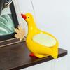 Ceramic Duck-Shaped Soap Dish with Self-Draining Design  for Shower Bathroom Kitchen Tub Sink Tray