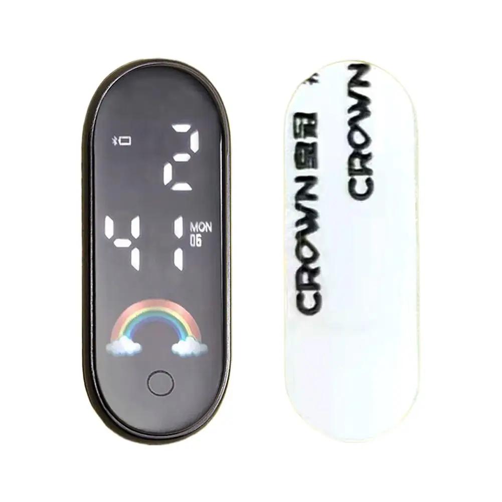 Luminous Motorcycle Car Clock Auto Internal Stick-On Waterproof Watch Quartz Auto Clocks Accessories Ornament Car Mini Mech T1L2