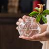 Handmade Pomegranate Clear Glass Flower Vase Transparent Glass Vase Hydroponic Pots for Wedding Party Home Table Decor