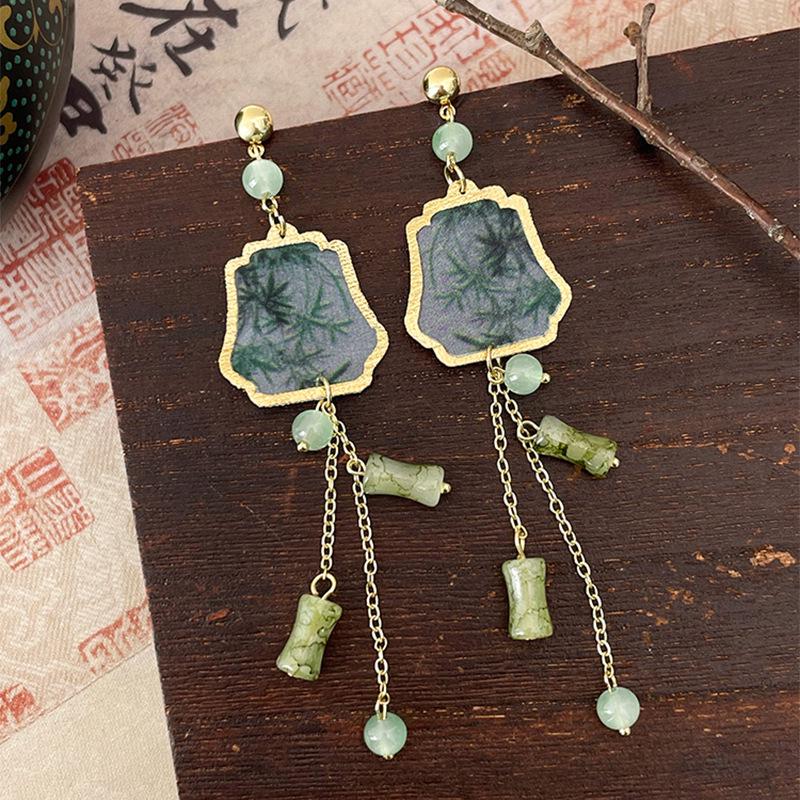 Elegantní perlové náušnice ve stylu vodní kapky – všestranný čínský styl s moderním a klasickým kroucením