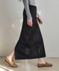 Wednesday Oasis For Woman Pure Cotton Long Skirt_Black(W26Sk02)
