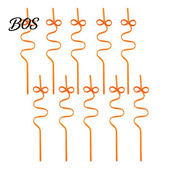 Ultra-long Curved Straws 10PCS PET Straws, Reusable Creative Shapes Fun Plastic for Kids Adults Party Games Smoothies Juice Drinks Drinking