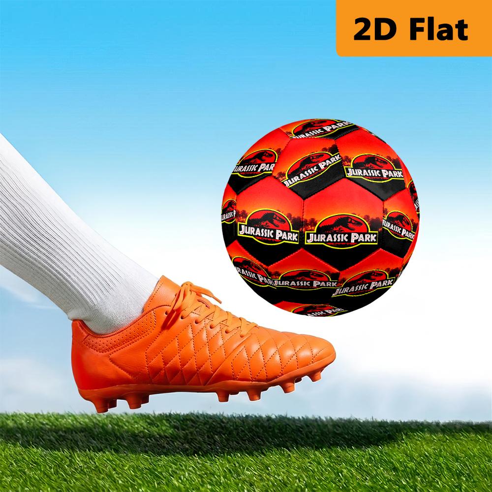 Classic Jurassic Park Movie Poster Soccer Ball Suitable For Both Training And Competition No 5 Football High Elasticity Very Elastic Training Football