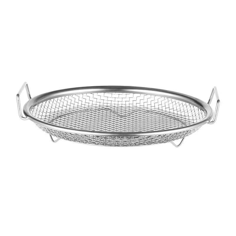 304 Stainless Steel Oil Filter Mesh Frying Basket and Draining Tray