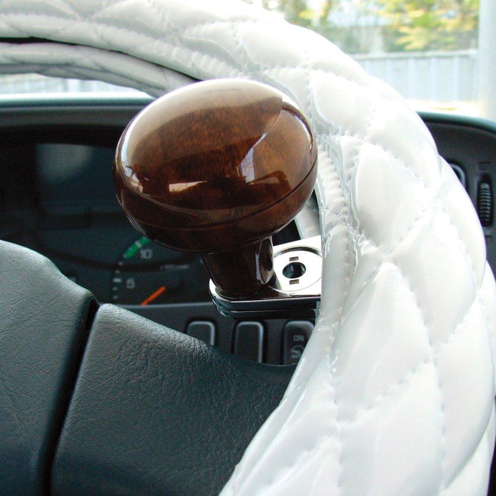 Tsuchiya Yac Car Interior Accessories Steering Wheel Spinner 2 Wood Compatible with Steering Wheels 28-34mm TS-212