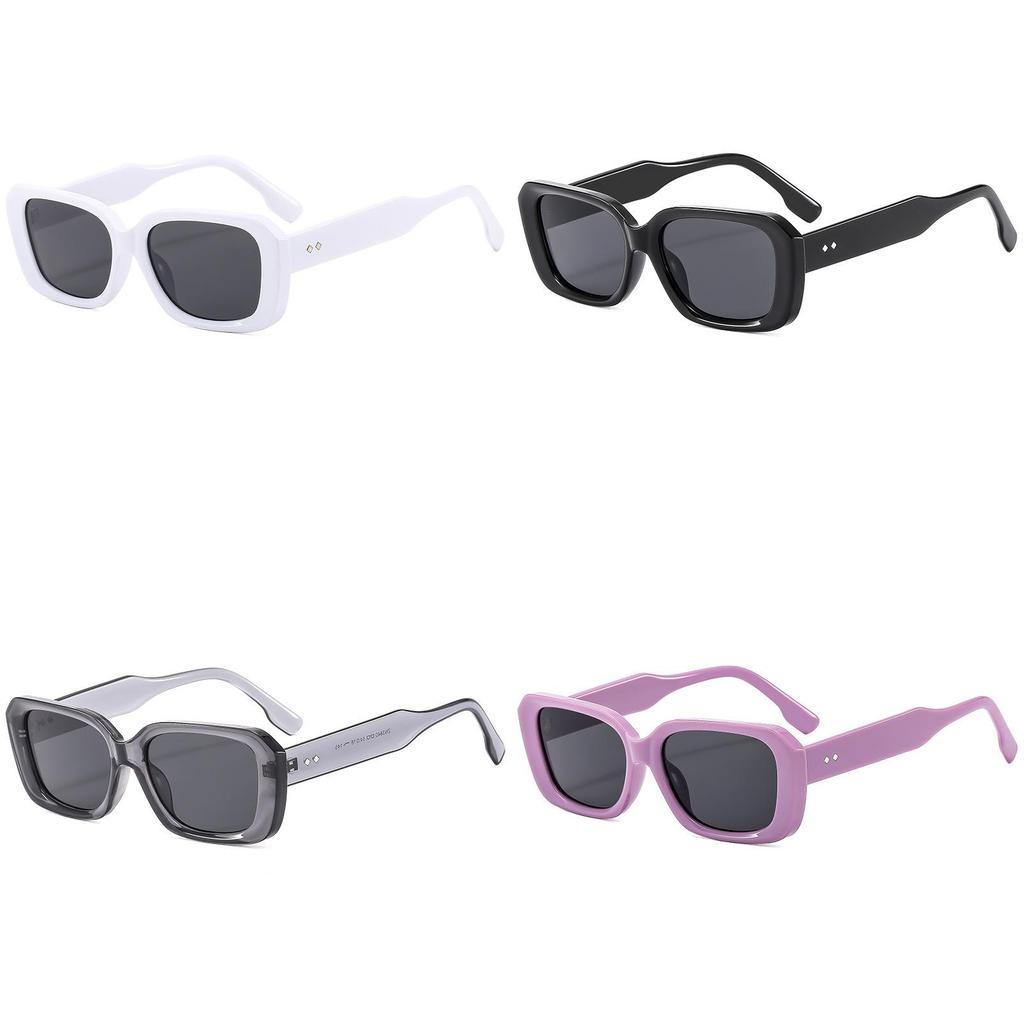 Female Square Frame Sunglasses With Uv400 Protection For Outdoor Activities And Fashion Style