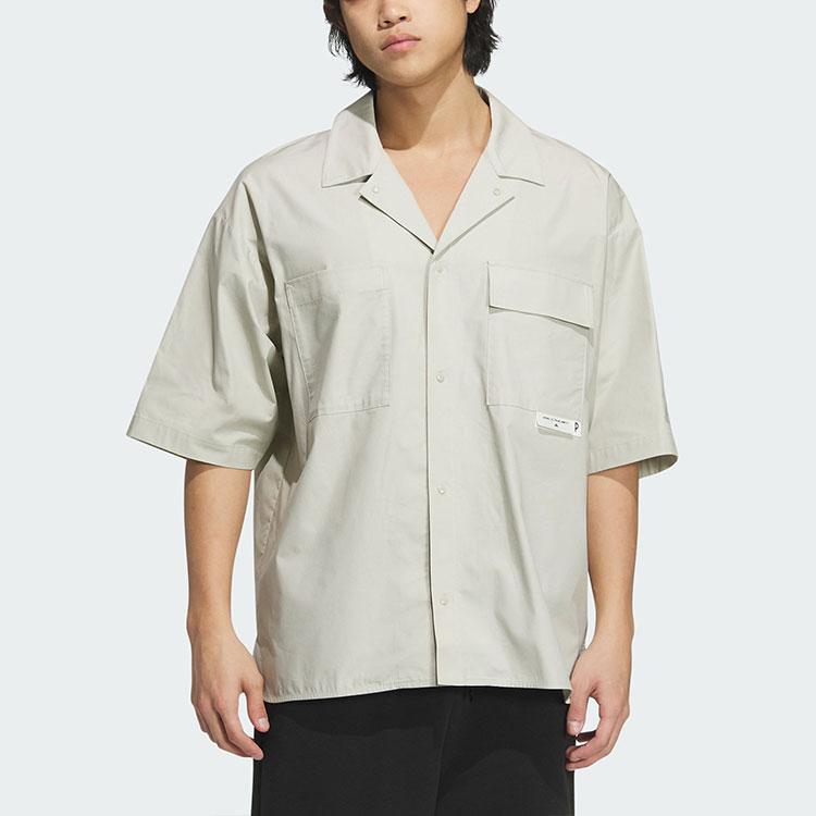 Adidas Camiseta Gráfica de Manga Corta con Estampado de Anime para Hombre Tops Gris Claro JN4513