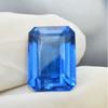 Natural Blue Tanzanite Loose Gemstone Emerald Cut 13.70 Ct for Jewelry Making and Gem Collections