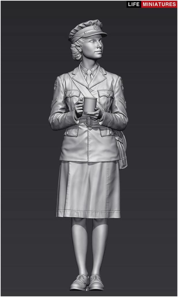 Life Miniatures WWII Royal Air Force WAAF Auxiliary Air Force Vice Chief Resin Kit 1/16 Women's 1940-1941 LM-16007
