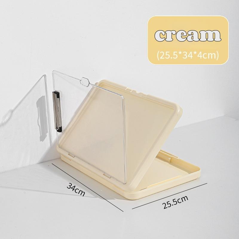 A4 Multi-Layer File Organizer - Test Paper Storage Box & Waterproof Folder, Desk Document Box for Students Office Portfolio