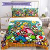3pcs Duvet Cover Set (1*Duvet Cover + 2*Pillowcase, Without Core), Super Mario Print Soft All‑Season Bedding Set, Home Bedroom Decor Gift