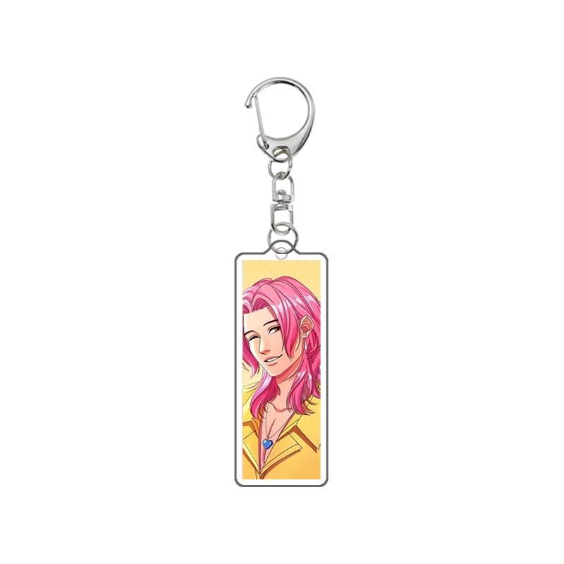 Demon Hunters Huntrix Kpop Saja Boys Acrylic Keychains Jewelry Rumi Zoey Jinu Mira Acrylic Pendant Keyring Decoration Fans Gifts