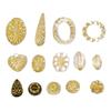 Baroque Gold-painted Acrylic Beads for DIY Necklace & Bracelet Accessories