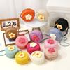 Cute Handmade Straw Bag Flower Shape Woven Shoulder Bag Summer Beach Bag for Children Girls
