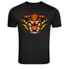 Tiger Mask With Lightning Fierce Beast Graphic T-Shirt