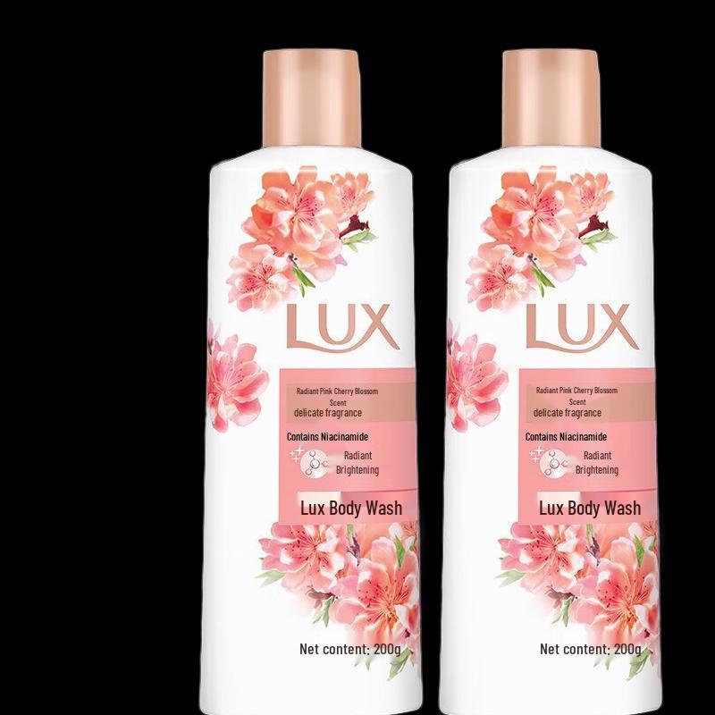 Lux Brightening Pink Cherry Blossom Scent Shower Milk (2x200g)