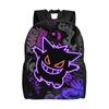 Fashion Pokemon Halloween Gengar Backpack Daypack Mochila School Retro Washable Rucksack
