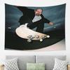 Old White Skateboard Tapestry American Retro Living Room Sofa Background Wall Decoration Room Decoration