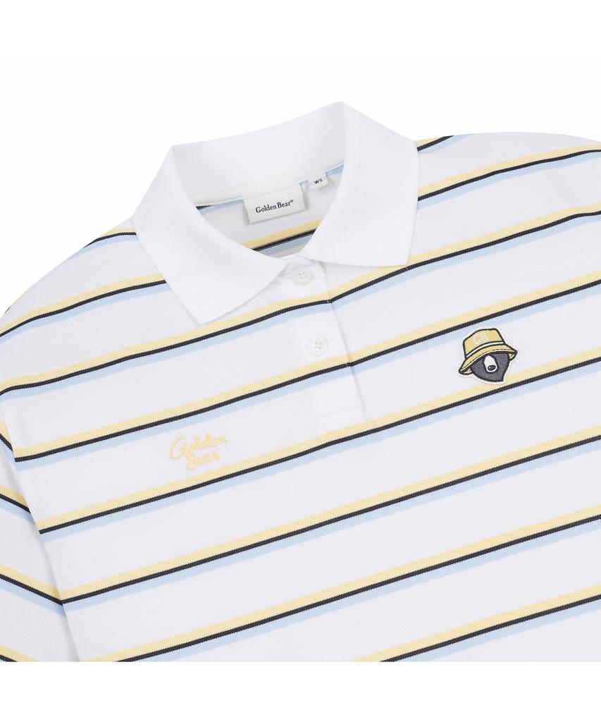 Goldeunbeeo (W) Striped Pique T-Shirt G5Tam26421Ivx