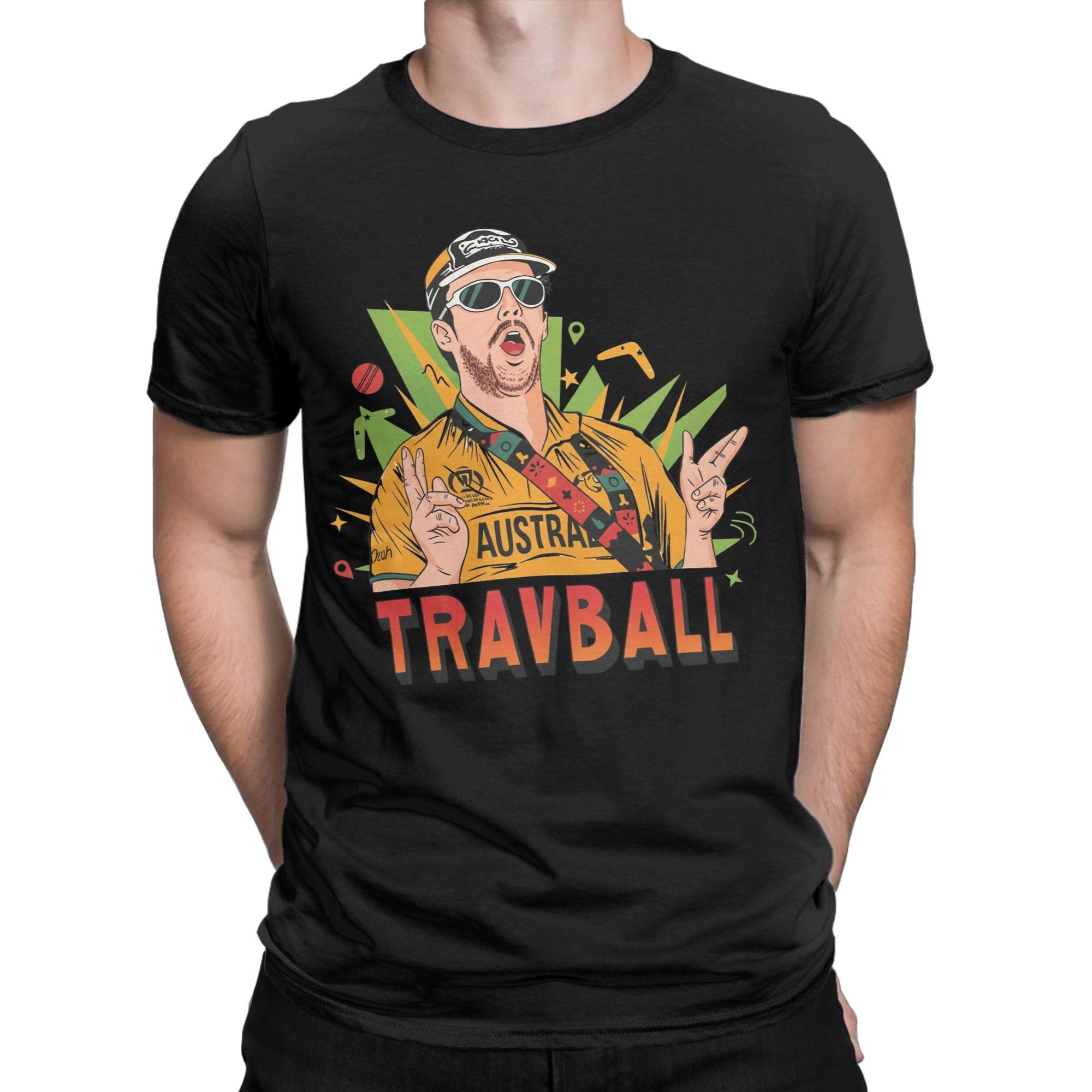 

Travball Aussie Cricket Fan Meme Viral Sports Energy Art T Shirt Mens Crewneck Short Sleeve Clothes Cotton Summer TopsTops S