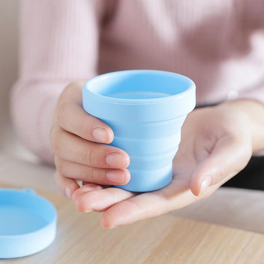 170ML Silicone Collapsible Mug Silicone Travel Mug Wear Resisting Lightweight Silicone Retractable Cup for Travel Picnic