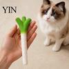 Flexible Silicone Toys for Kittens Scallion Cat Toy, Kitten Chew Toy with Silver Vine And Crinkle Pet Supplies Cats Paper, Teeth Cleaning Indoor