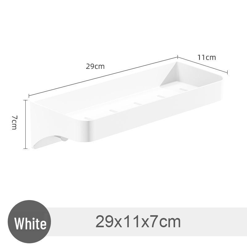 Punch-Free Wall-Mounted Bathroom and Kitchen Storage Rack