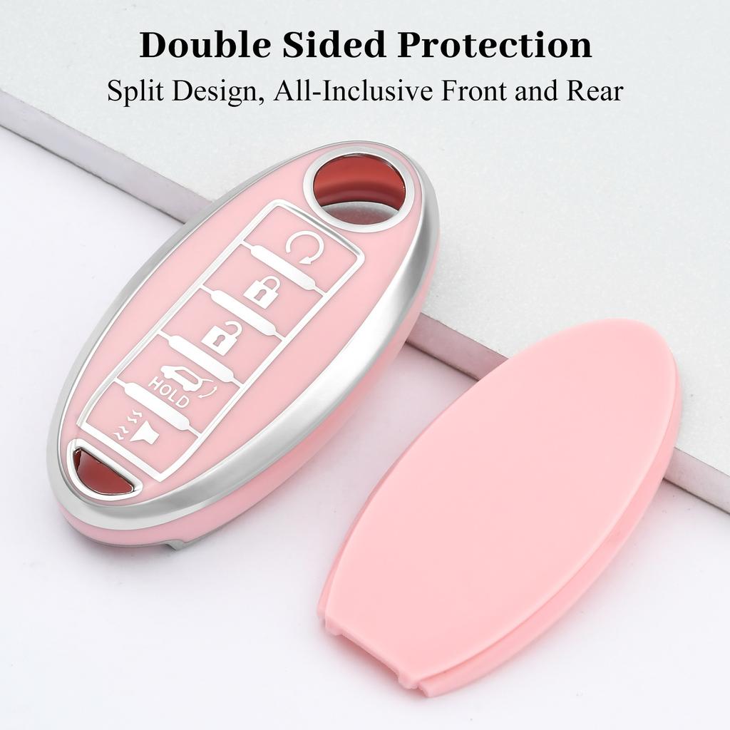 Soft TPU Key Case for Nissan Infiniti Rogue Altima Quest Pathfinder Sentra Patrol CIMA Fuga Armada Teana Murano Titan Car Key