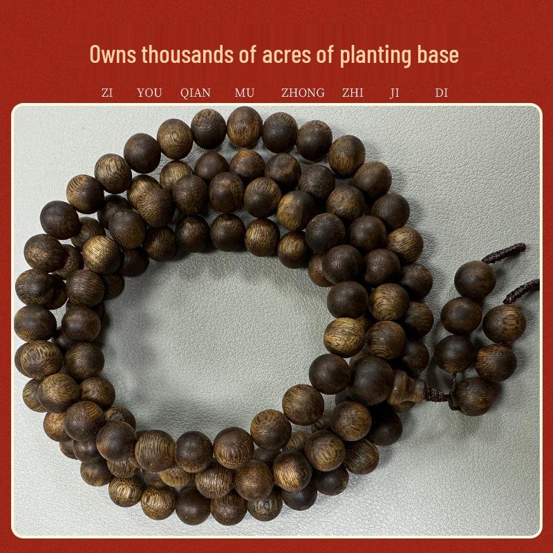 Yingge Grünes Qinan-Adlerholz-Armband – Natur, unbehandelt und ungeölt, verschiedene Ausführungen