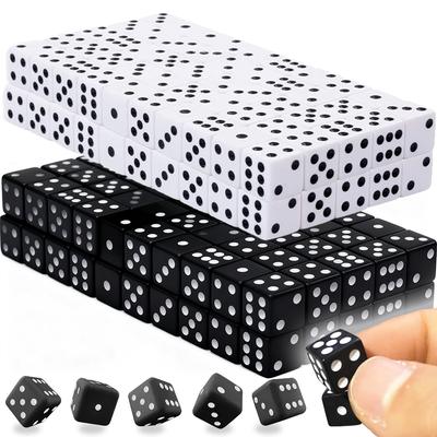 100pcs 8mm Small Square Corner Dice | Numbered Game Supplies | Ideal for Tabletop Games, Party Activities, Leisure Games