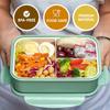 Bento Lunch Container For Kids Bento Adult Box With 3 Compartment Leak-proof Microwave Dishwasher Freezer Safe Meal Fruit Snack