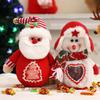 Conjunto de Caixa de Presente e Sacola DIY de Boneco de Neve para Véspera de Natal
