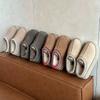 Sangpo Ethnic-Style Women's Winter Boots - Leather & Fur, Thick Sole, Height-Boosting, Velvety Warmth, Cotton Lining