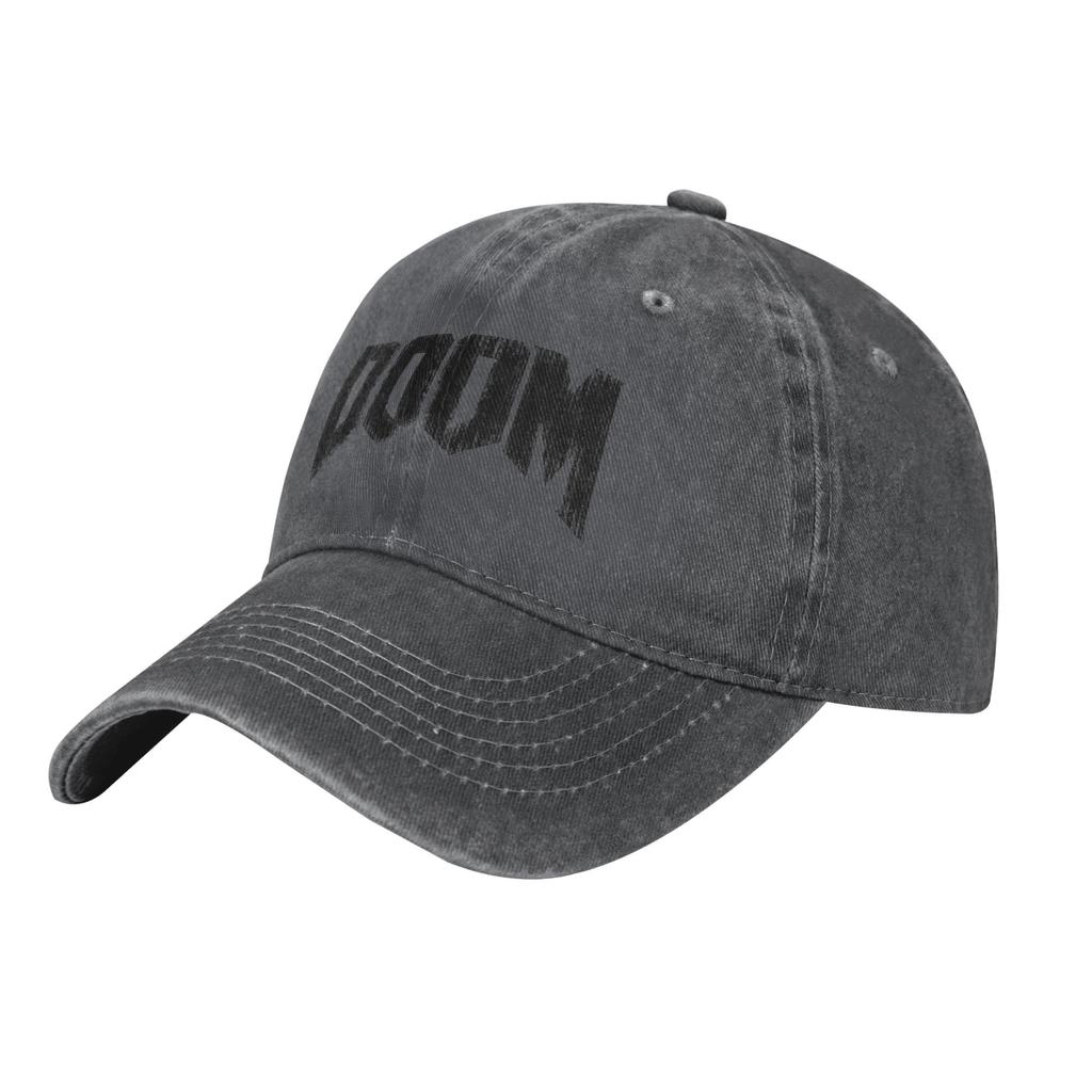 Doom Grunge.png Men Women Baseball Caps  Distressed Denim Caps Hat Classic Outdoor Running Golf Unstructured Soft Snapback Hat