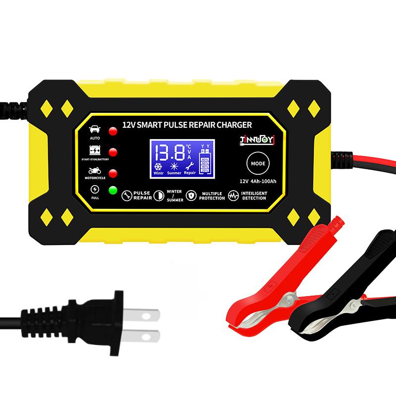 12V 6A Smart Pulse Lead-Acid Battery Charger for Car and Motorcycle