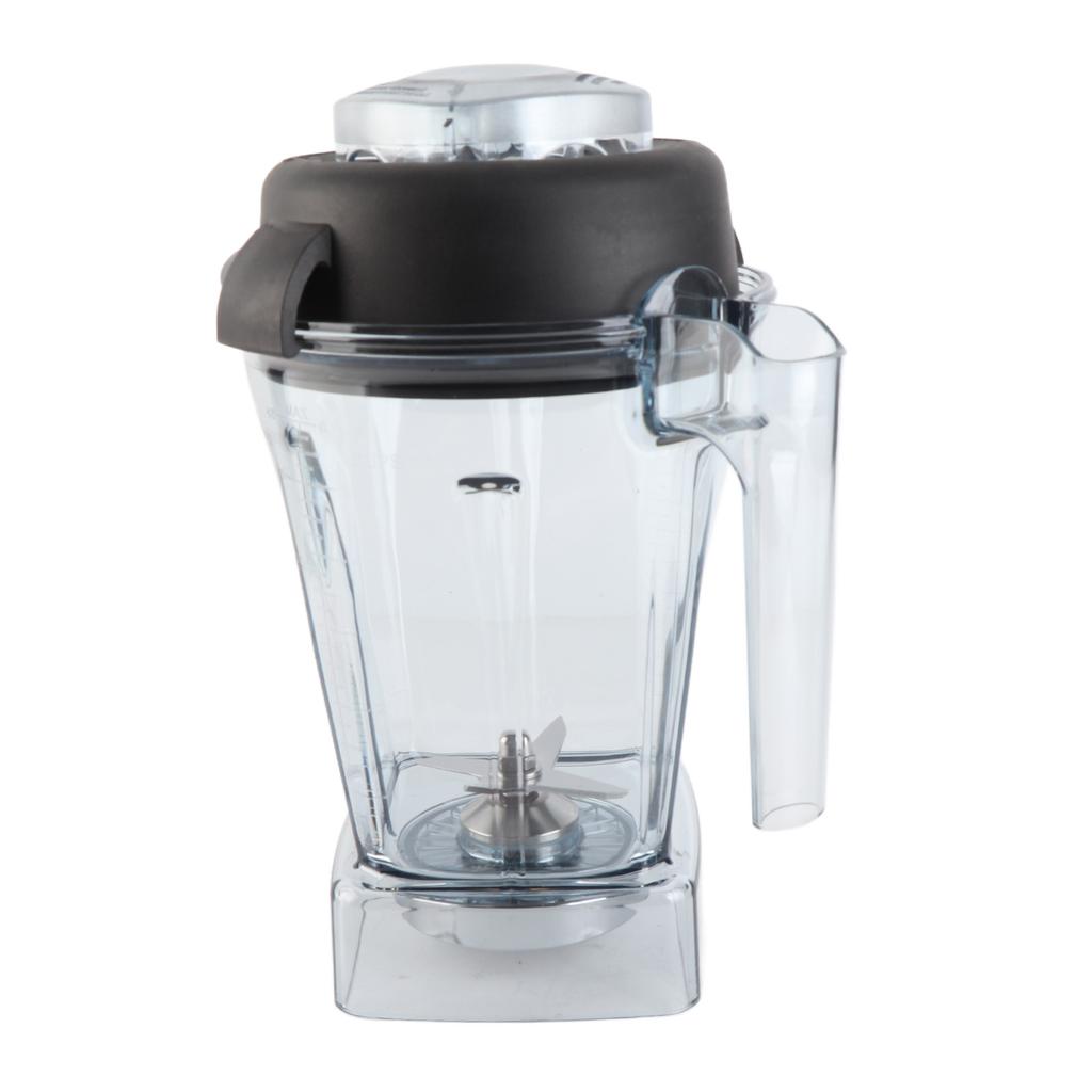 Blender Replacement Container 48oz ABS Rubber Clear Sealed Blender Pitcher with Stainless Steel