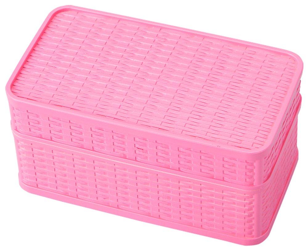Takenaka Tillverkad i Japan Takenaka Lunchlåda Råtta Lunchlåda 2 Våningar Rosa 360ml (Övre nivån) 180 ml, (Lägre nivå) T-76508