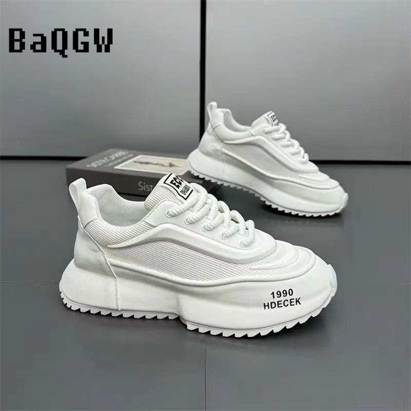 Fashion Casual Color Block Mesh Breathable Increased Internal Platform Designer Chunky Sneakers for Men Women Fashion Running Men Shoes