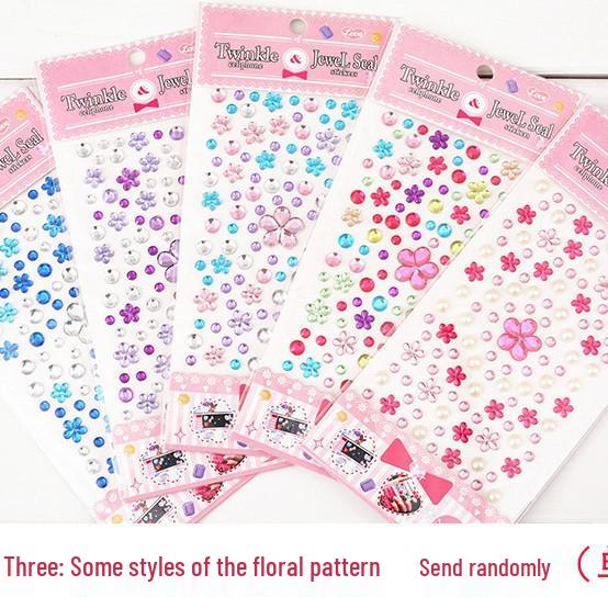Educational Shiny Princess Gem Stickers for Girls - Crystal Diamonds Cartoon Dress-up Rewards