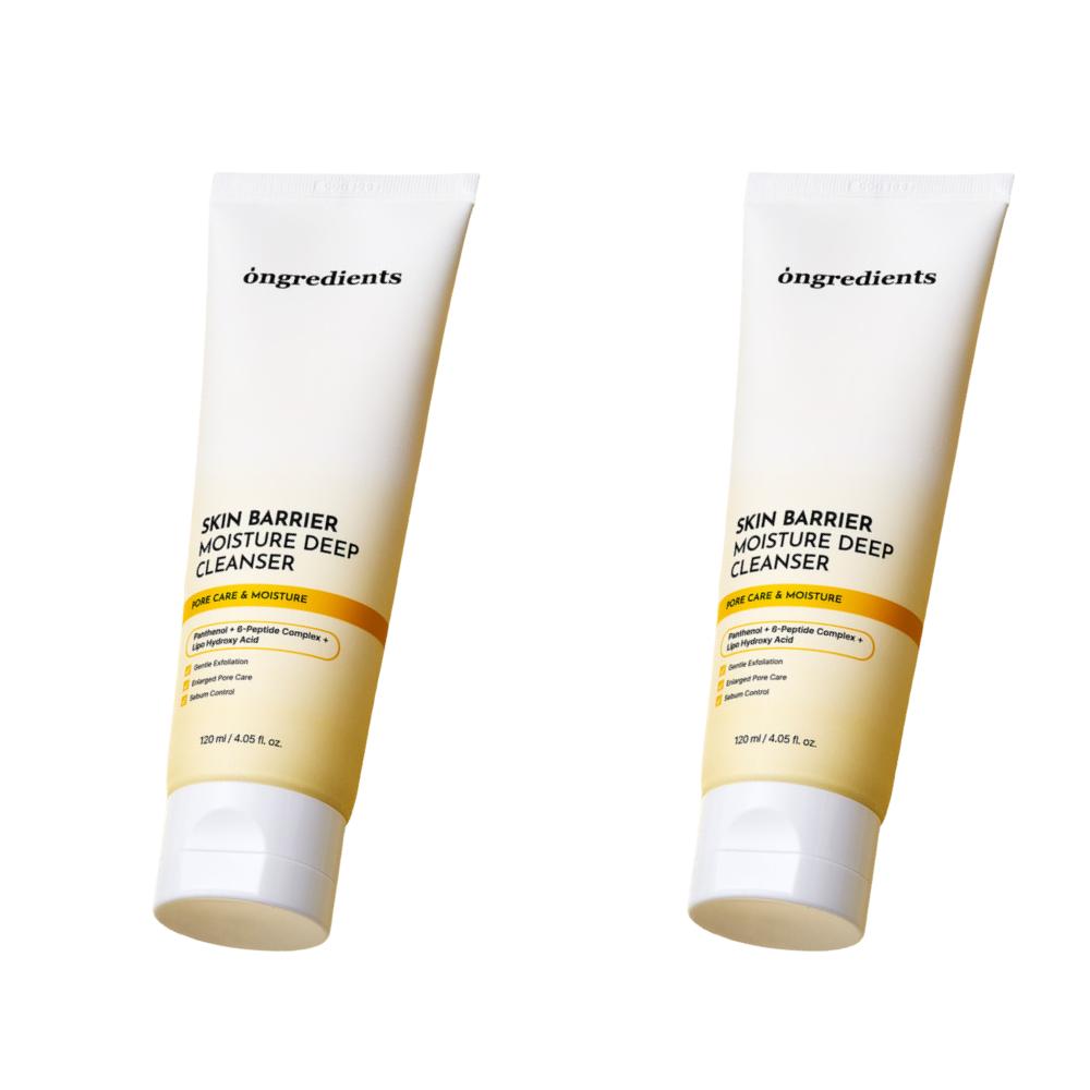 Ongredients Skin Barrier Moisture Deep Cleanser 120ml [1+1] Double Set